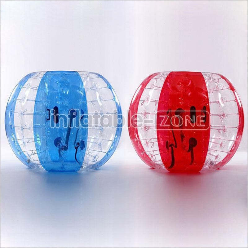 5 Red Flower, 5 Blue Flower 1.5M Bubble Soccer Ball For Team Game, 1 Air Pump