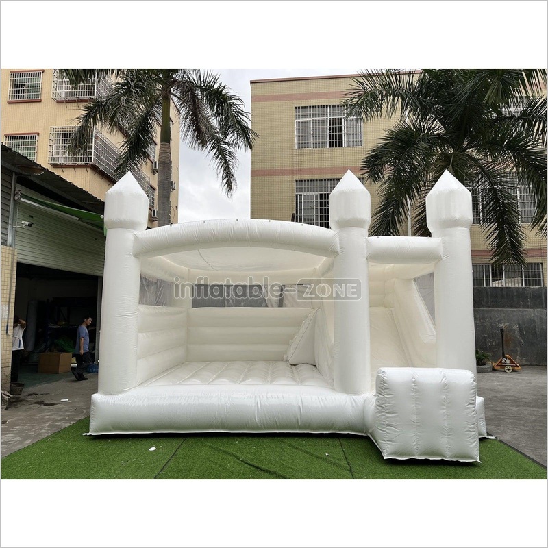 White Bounce House Waterslide Jumping Castle Castle Bounce House Wedding Jumping Bouncer