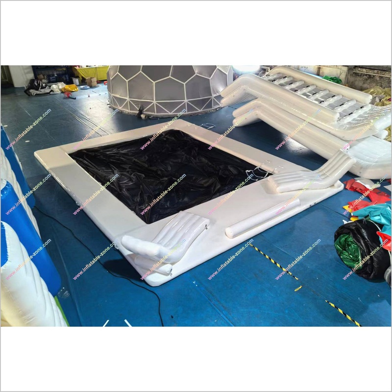 Swimming Pool Ocean Inflatable Water Platform And Sofa Yacht Pool Outdoor Leisure Floating Water Park Near Me