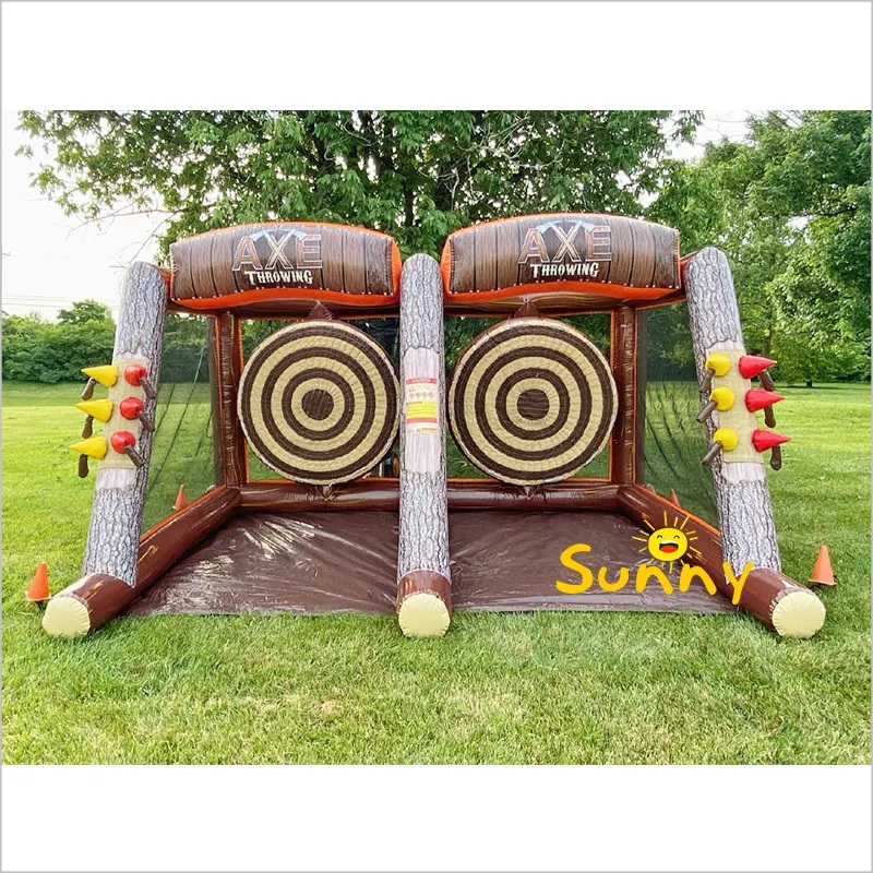 Sunny Axe Throwing Inflatable Yard Ornaments 2 Player Games Sports Axe Throwing Inflatable For Sale