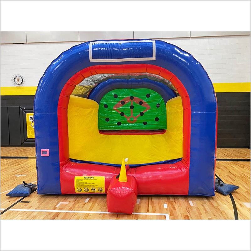 T-Ball Inflatable Batting Cage Indoor Commercial Playground Baseball Toss Entertaining Party Games
