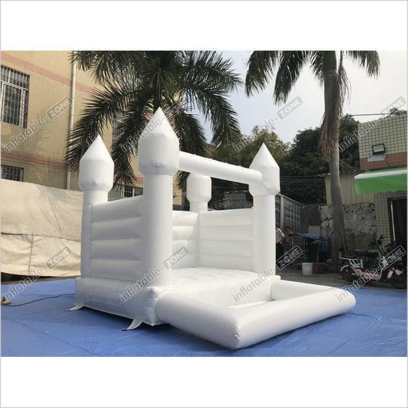 White Bounce House With Ball Pit,White Bounce House Castle