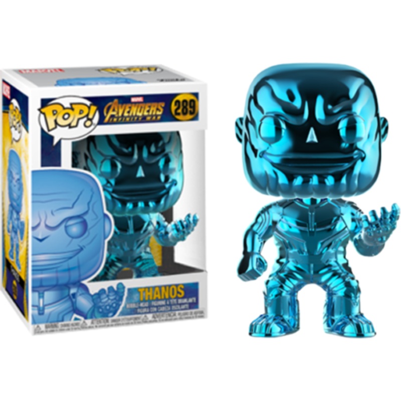 Avengers 3: Infinity War – Thanos Blue Chrome US Exclusive Pop! Vinyl – NEW