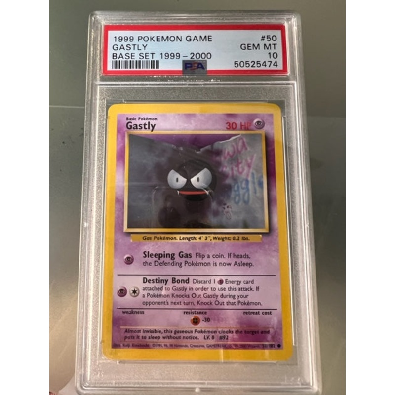 The Pokemon Card Game: 1999 Pokemon Game – Gastly – PSA 10