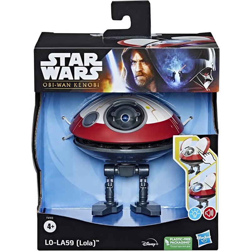 Star Wars L0-LA59 (Lola) Interactive Electronic Figure, OBI-Wan Kenobi Series-Inspired Droid Toy, Star Wars Toy for Kids Ages 4 and Up