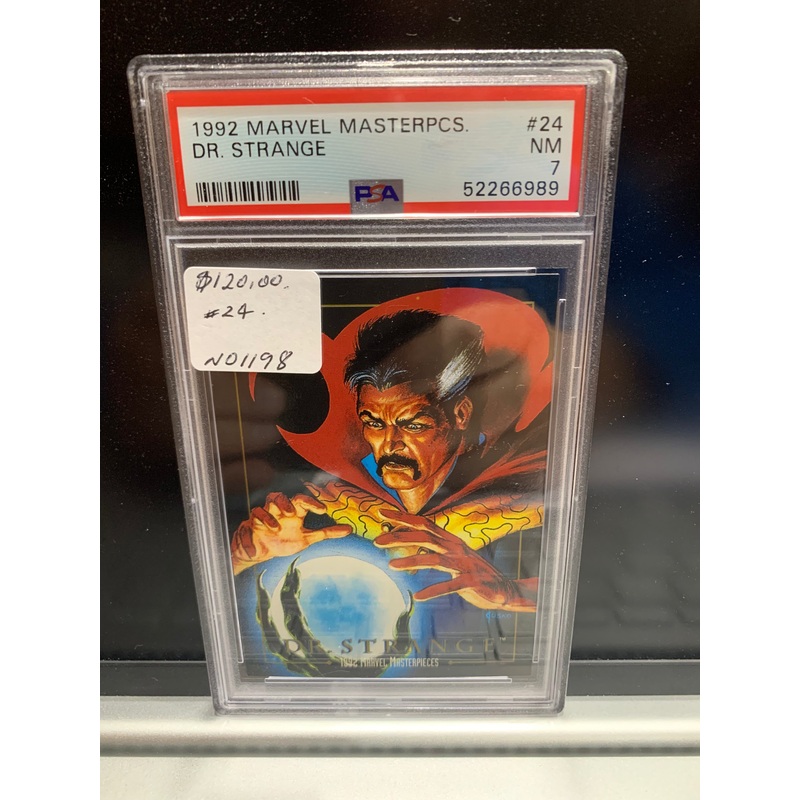 1992 marvel masterpiece DR Strange graded card 7 number 24