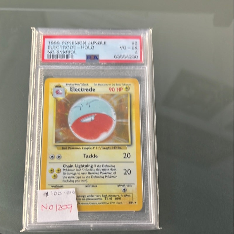 1999 Pokmon Jungle Electrode Holo No Symbol #2 VG-EX