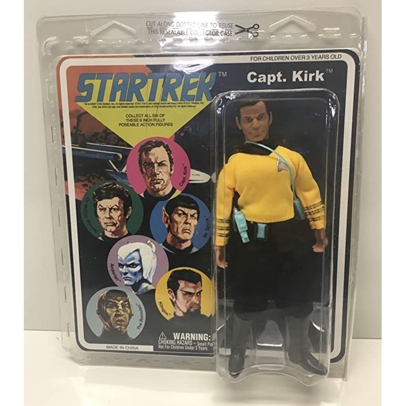 STAR TREK CLASSIC CAPTAIN KIRK RETRO MEGO STYLE FIGURE