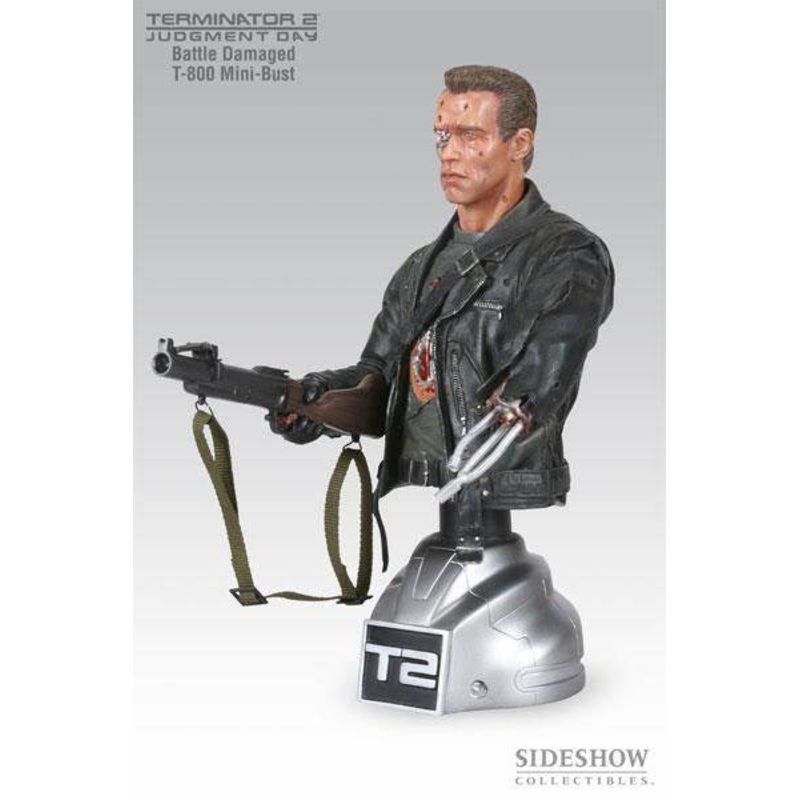 T2 T800 Battle Damaged Mini Bust
