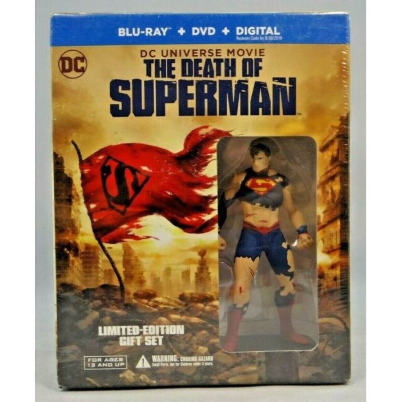 The Death of Superman (Blu-ray/DVD, 2018, Deluxe Edition Includes Figurine)