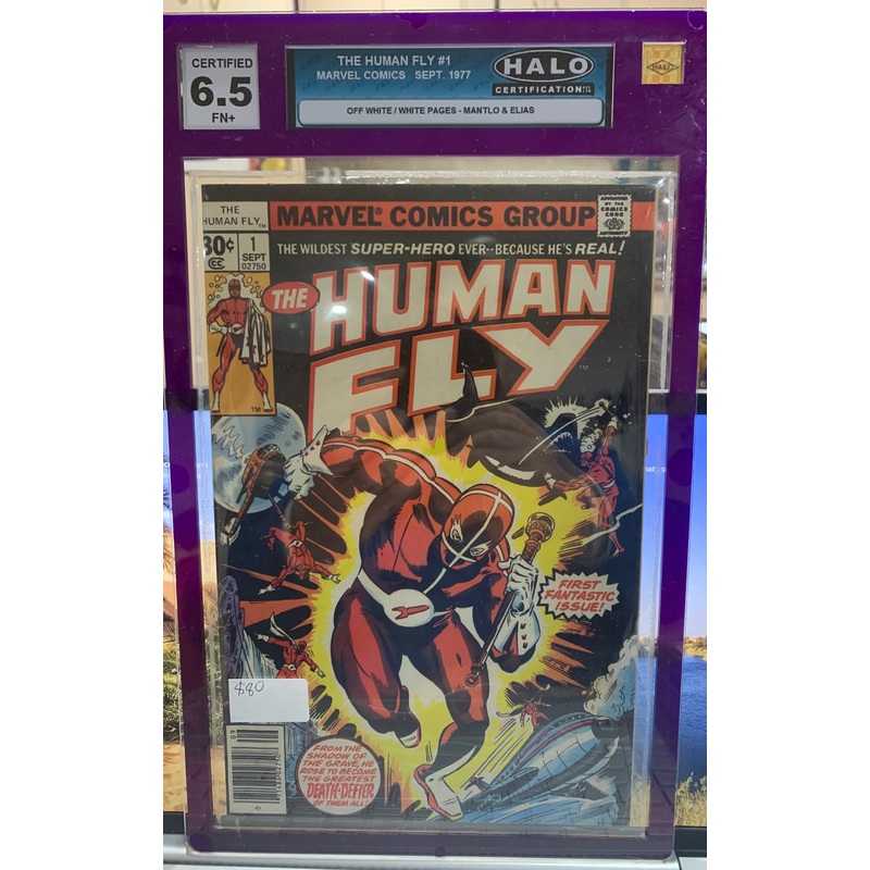 The human fly graded comic 6.5 1977