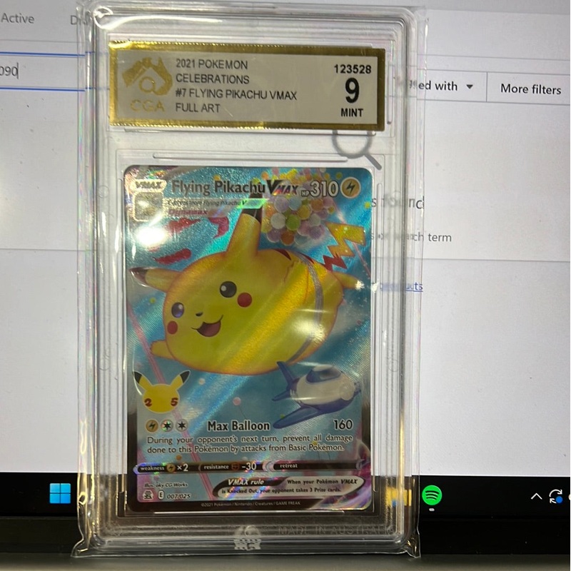 2021 Pokmon Celebrations # 7 Flying Pikachu Vmax 9 Mint