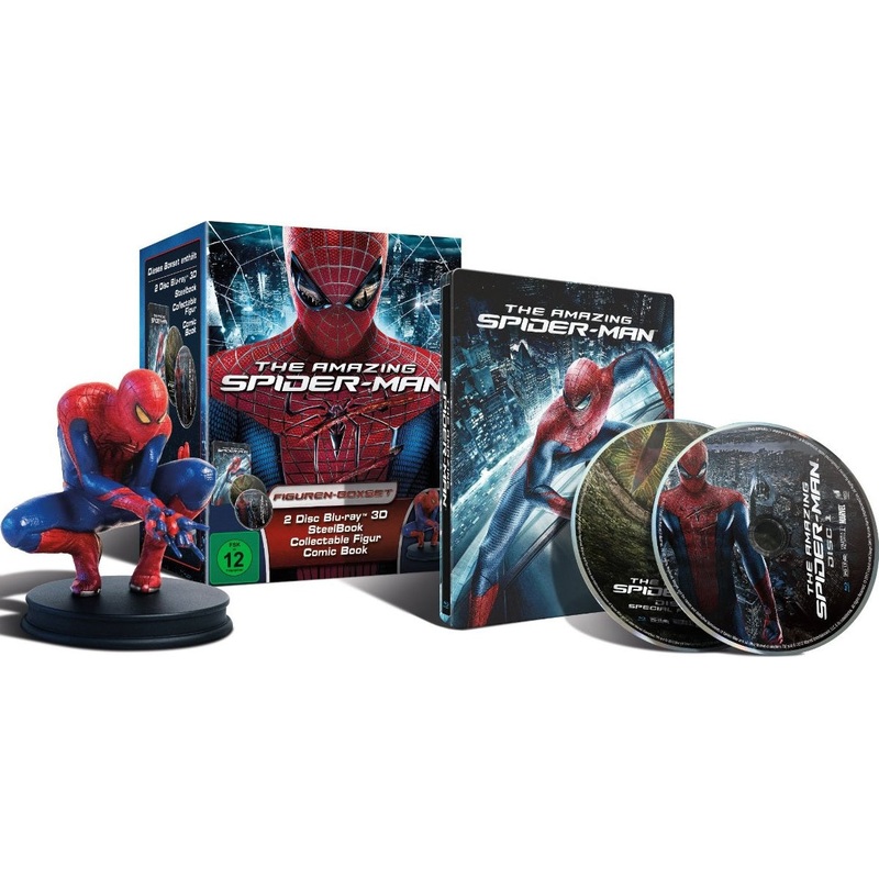 The Amazing Spiderman Blu Ray Steelbook & Collectible Figure Boxset Marvel