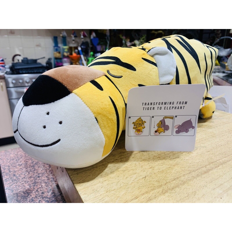 Transforming Tiger To Elephant Soft And Cuddly Toy