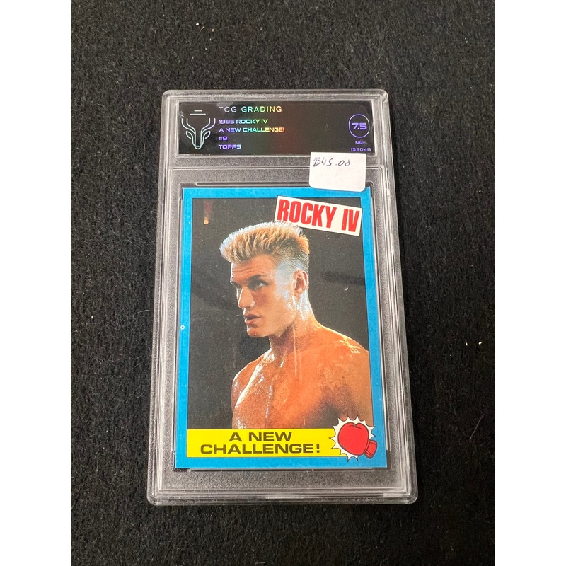 1985 Rocky IV A New Challenge! #9Ivan Drago TOPPS TCG Grading 7.5 NM+