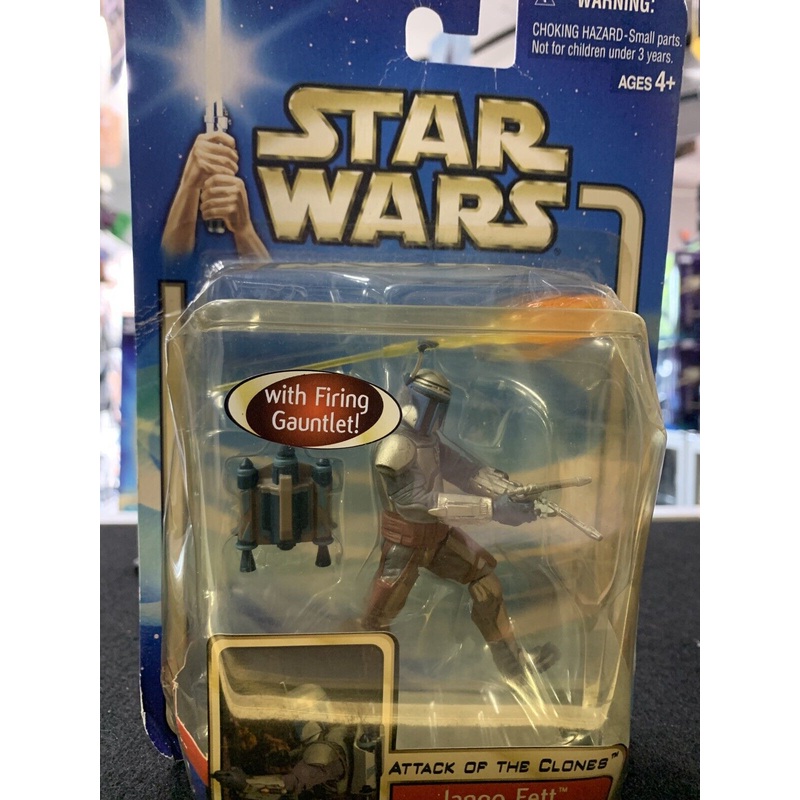 Star Wars Jango Fett Final Battle 2002 Hasbro Box Damage Unopened