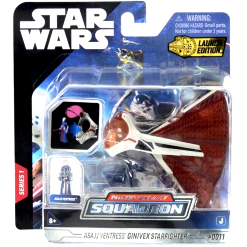 STAR WARS Micro Galaxy Squadron Vehicle & Figure Asajj Ventress’s Ginivex