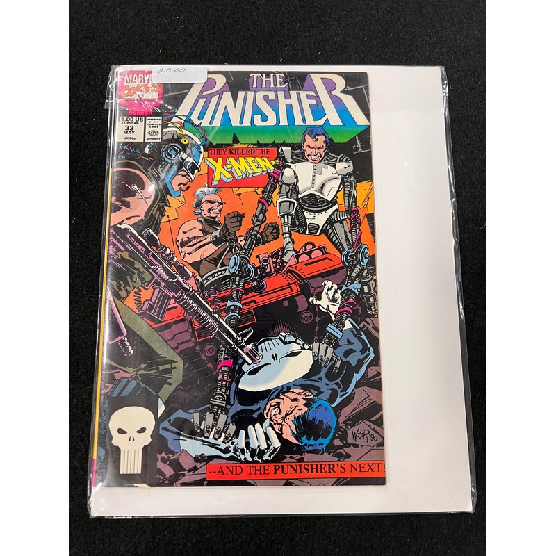 The PUNISHER #33 –  the Reavers – Cover art by Bill Reinhold  (1987 series)