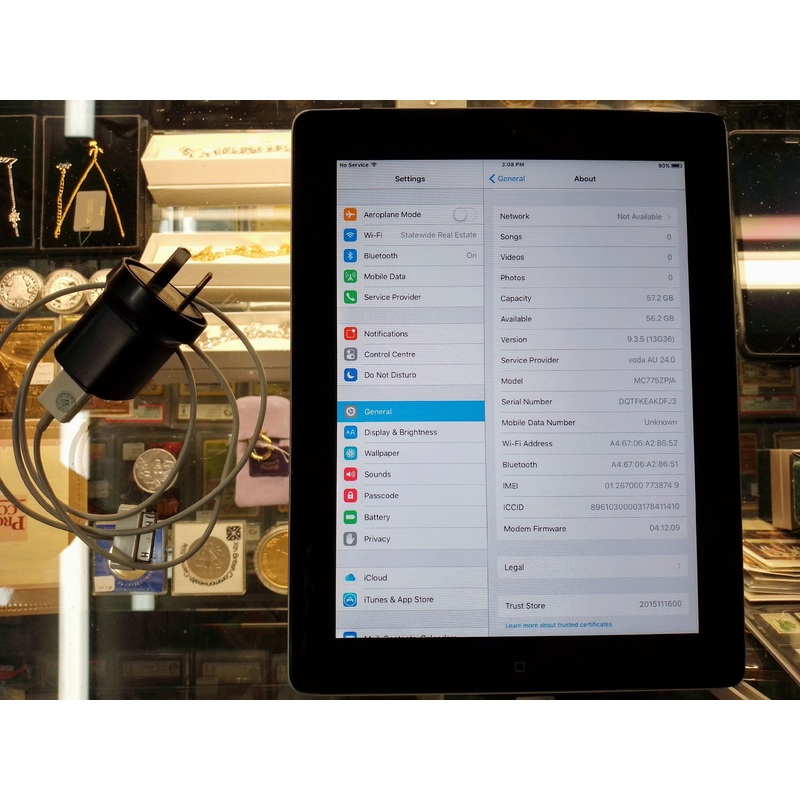 Apple iPad 2 A1396 WIFI + 3G 64GB 9.7 0.7MP – N05439
