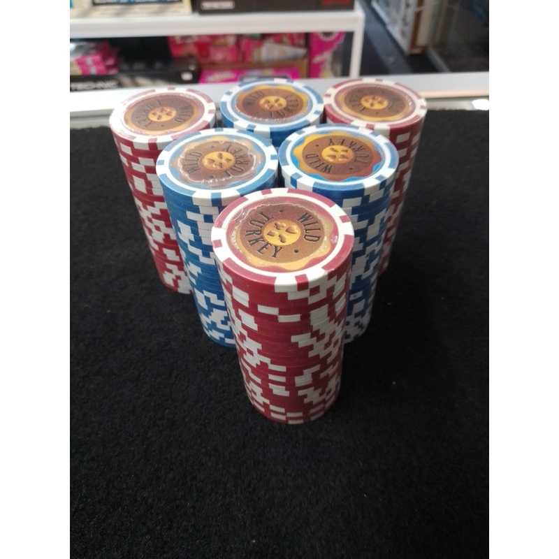 Wild Turkey Casino Chips – 150 Chips Casino Weight – N05462