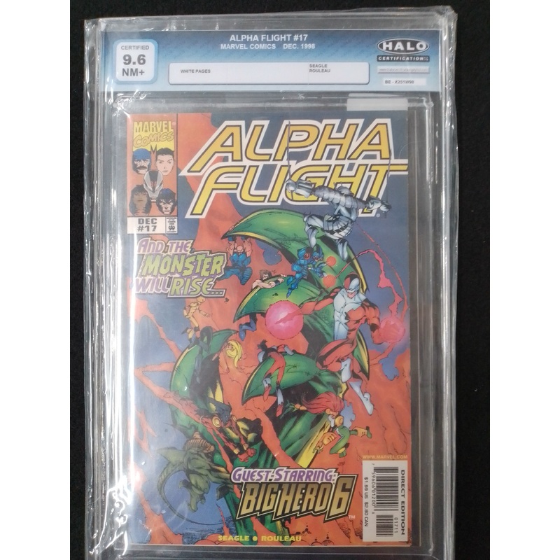 Alpha Flight #17 Marvel Comics Dec 1998 Graded 9.6 Comic Book – N05706