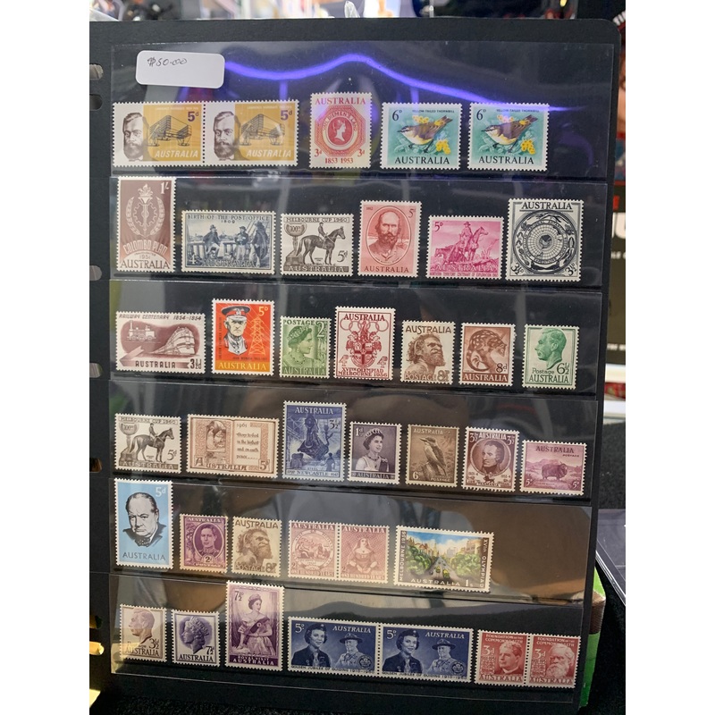 Stamps vintage full page  Australian mint