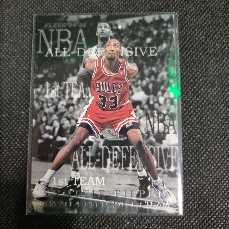 1994-95 NBA Fleer- All-Defensive 1st Team- Scottie Pippen 5 Of 10- Chicago Bulls
