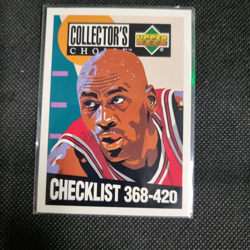 1994 Upper Deck Collector’s Choice Checklist Michael Jordan 368-420 Card #420