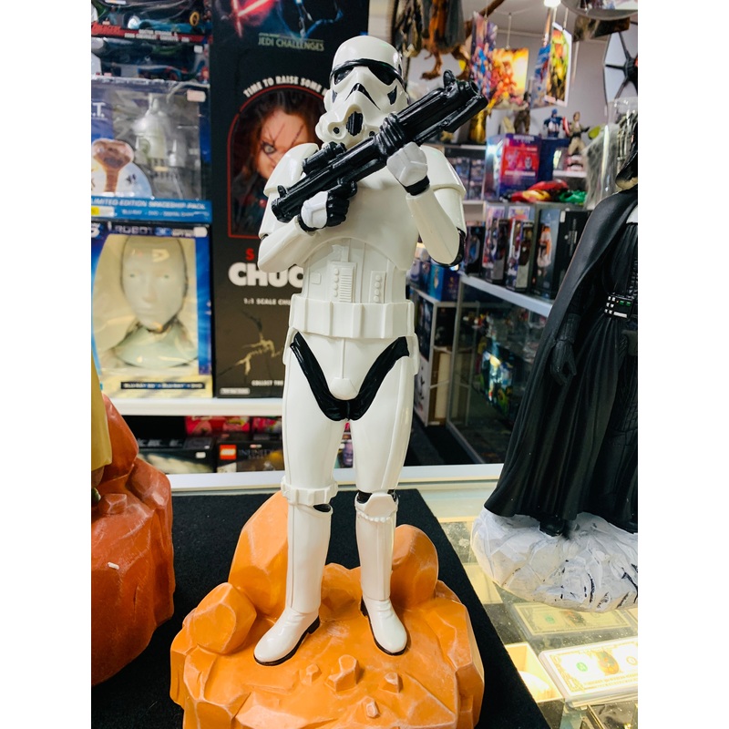 Star Wars garden statue storm trooper
