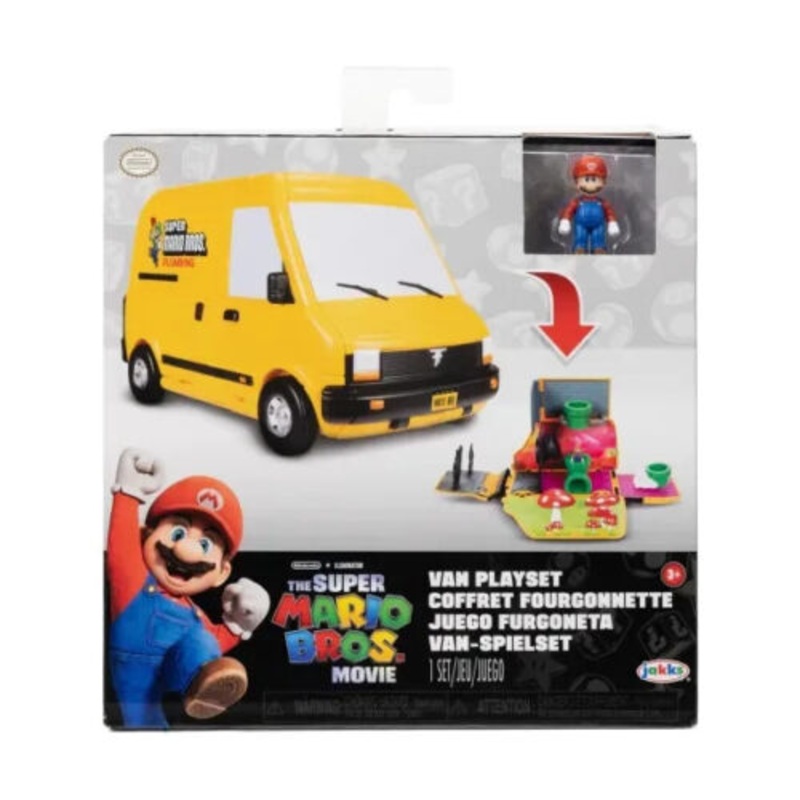 The Super Mario Bros. Movie Van Playset with 1.25 Mini Mario Figure – N06618