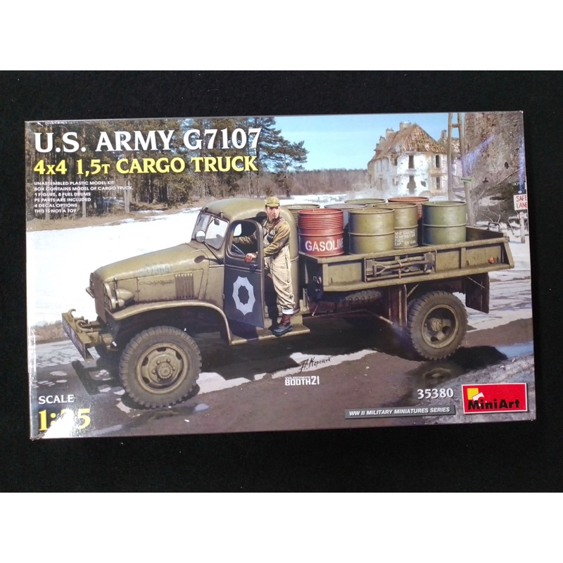 U.S Army G7107 4×4 1.5T Cargo Truck Model Kit MiniArt Models – N06592