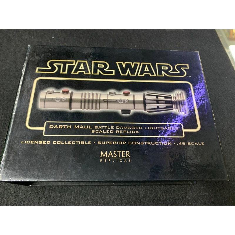 Star Wars master replica Darth Maul battle damage mini light saber