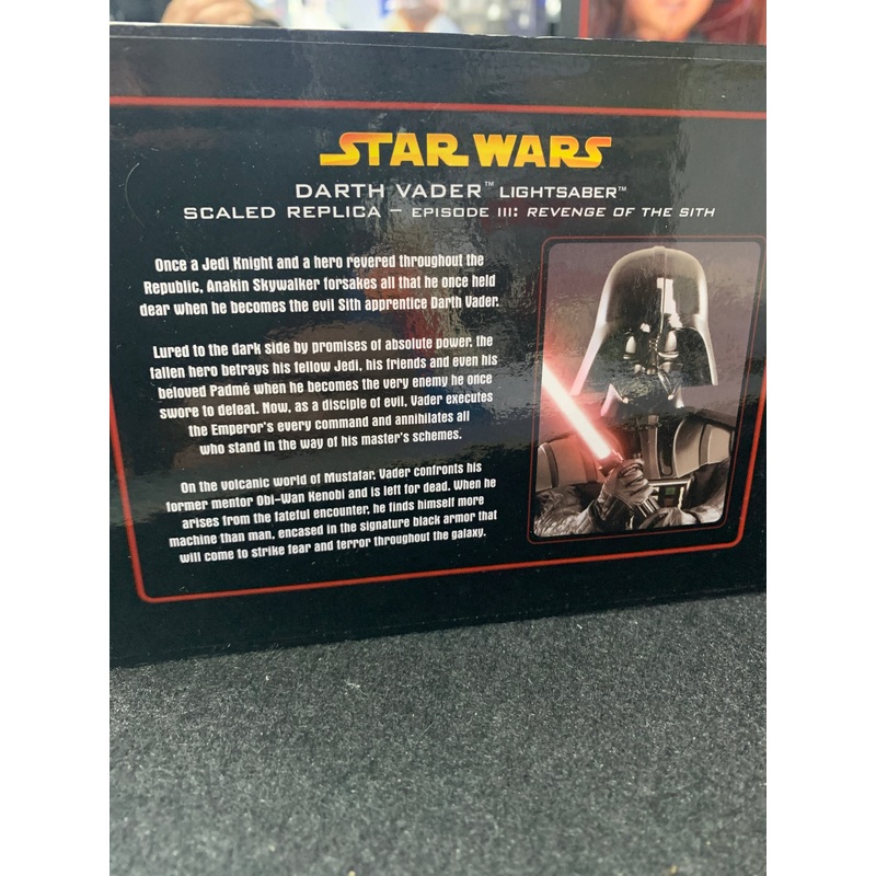 Star Wars master replica Darth Vader mini light saber