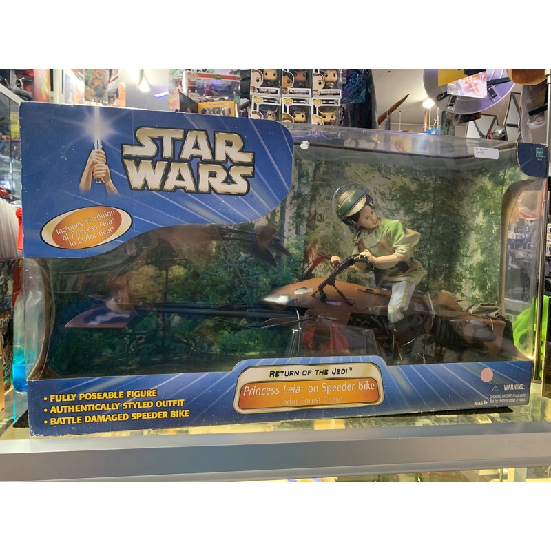 Star wars return of the Jedi Princess Leia speeder bike Hasbro 2003