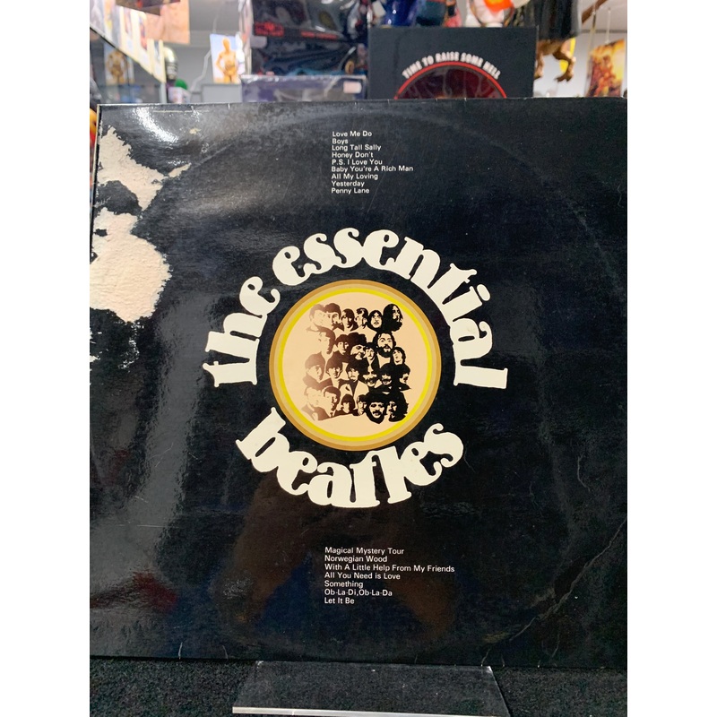 The Beatles vinyl record cover old The essential