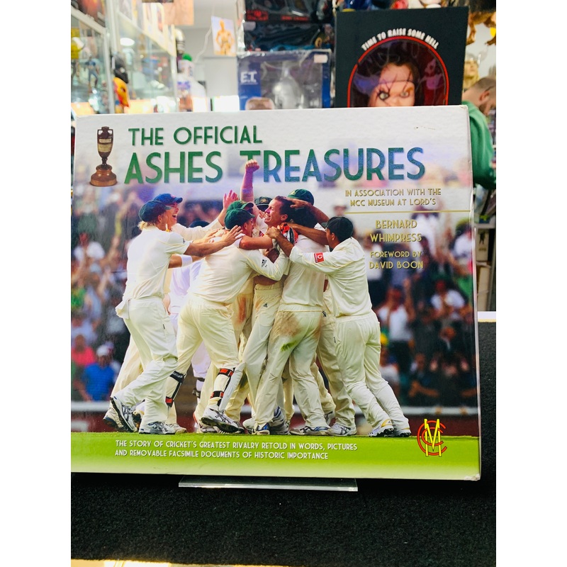 The offical Ashes Treasures with filled memorabilia pulled outs
