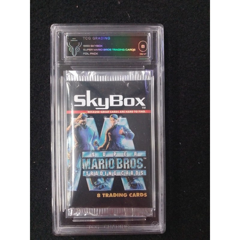 1993 Skybox Super Mario Bros Card Foil Pack Graded 8 – N08507