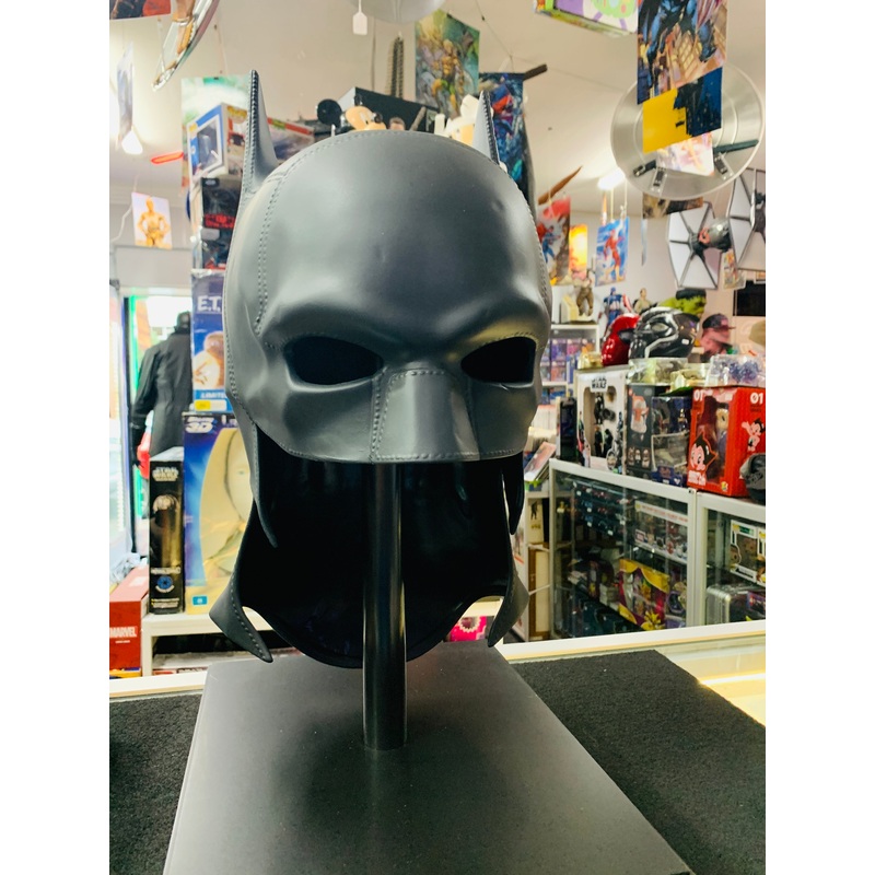 The Batman life size mask in Perspex case