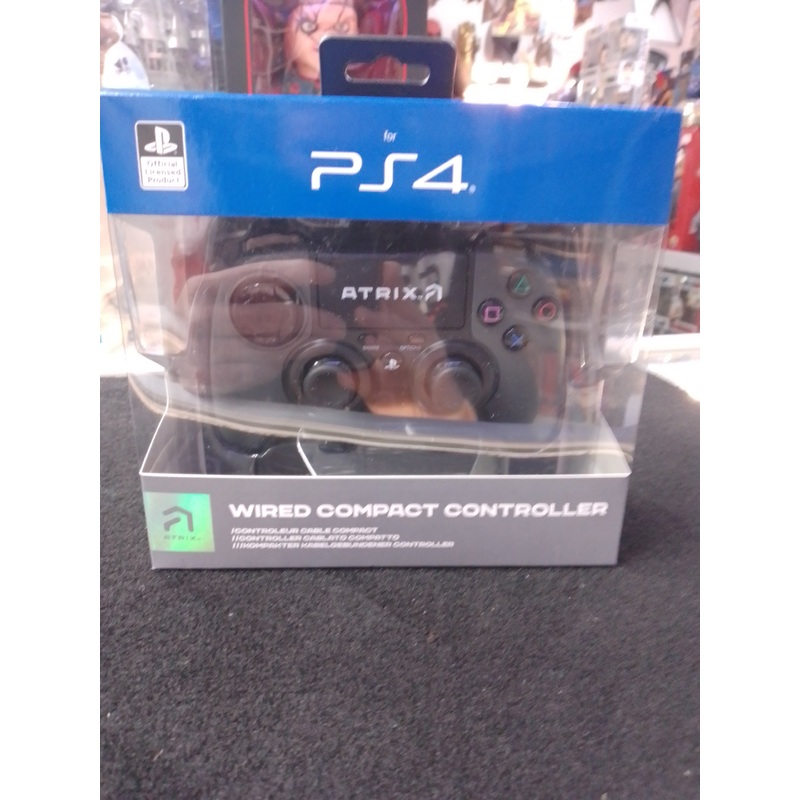 Atrix Wired Compact PS4 Controller – Black – N08522