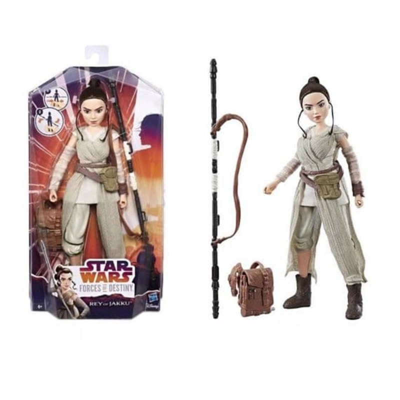 Star Wars Forces of Destiny Rey of Jakku Adventure Toy Figure Set – Hasbro – N08654