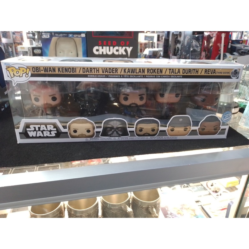 Star Wars Obi-Wan Kenobi, Darth Vader, Kawlan Roken, Tala Durith & Reva Pop! Vinyl 5-Pack