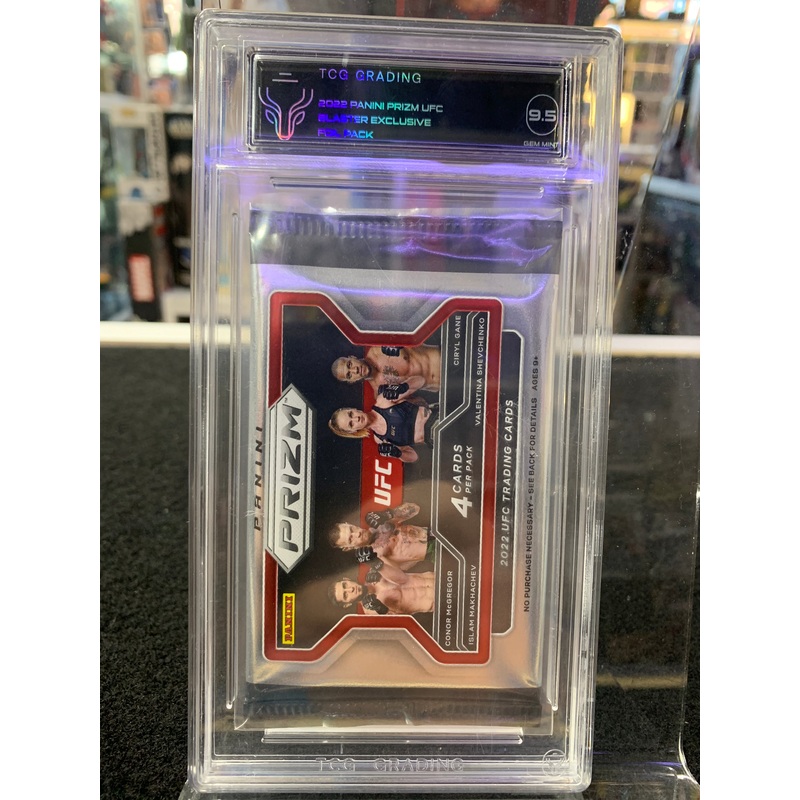 TGC grading 2022 panni prizm UFC blaster exclusive foil pack