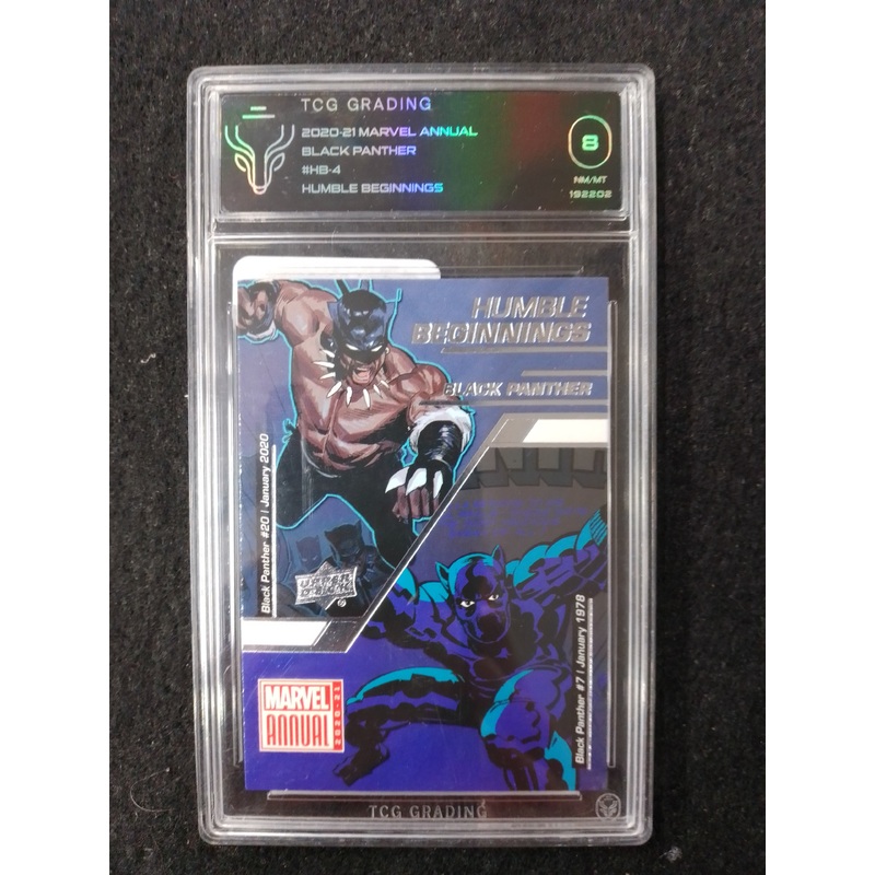 2020-21 Marvel Annual Black Panther Humble Beginnings TCG Graded Card – N08953
