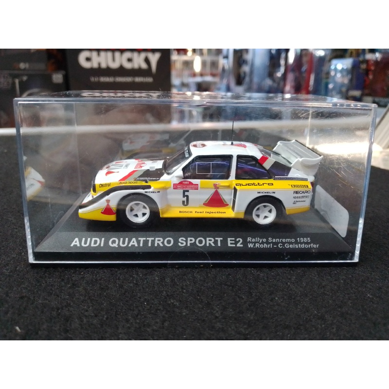 Audi Quattro Sport E2 Rallye Sanremo 1985 Die Cast 1:43 Scale Model Car – N08836