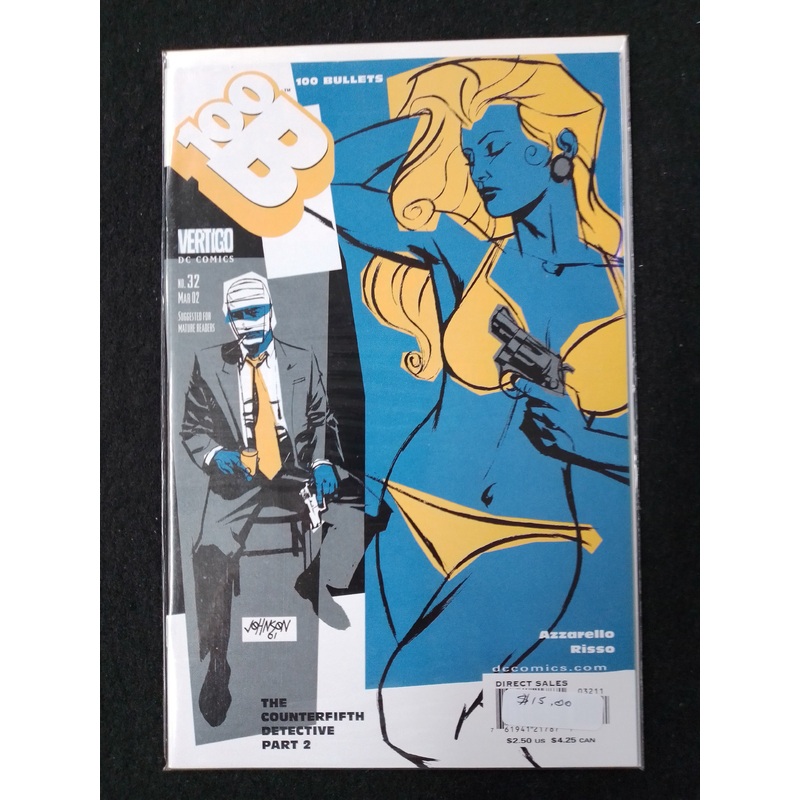 100 Bullets Issue 32 – Vertigo Comics  – By Brian Azarello Comic Book – N09064