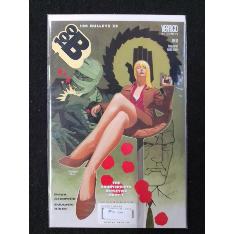 100 Bullets Issue 33 – Vertigo Comics  – By Brian Azarello Comic Book – N09053