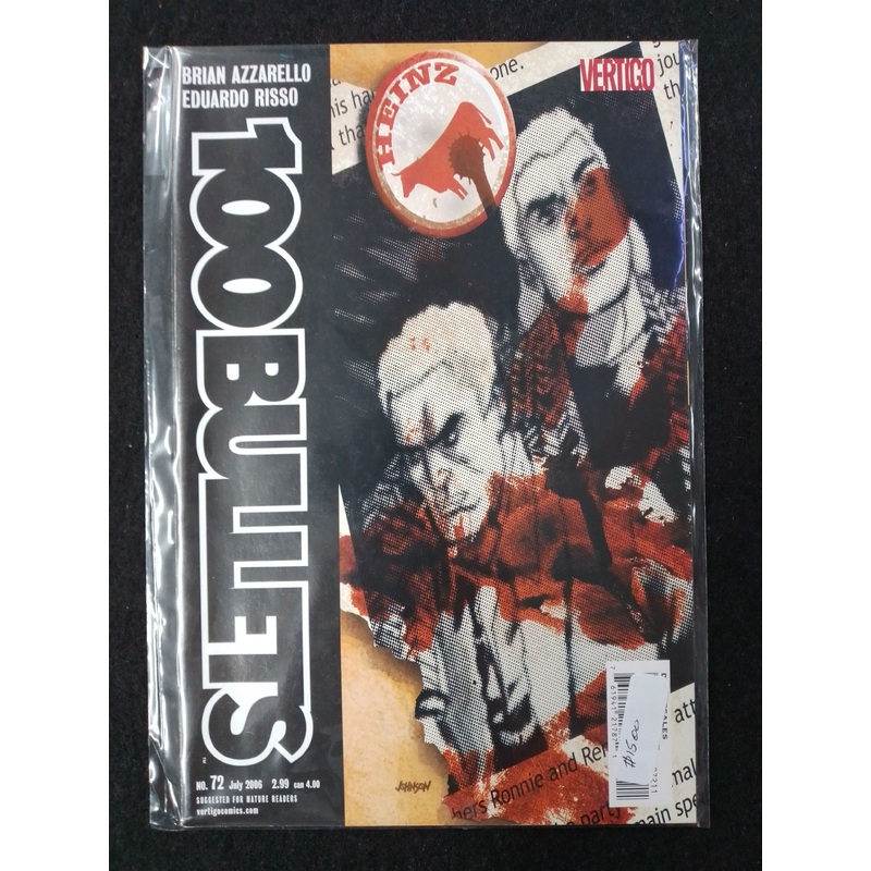100 Bullets Issue 72 – Vertigo Comics  – By Brian Azarello Comic Book – N09076