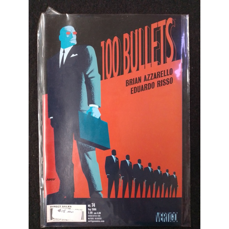 100 Bullets Issue 74 – Vertigo Comics  – By Brian Azarello Comic Book – N09067