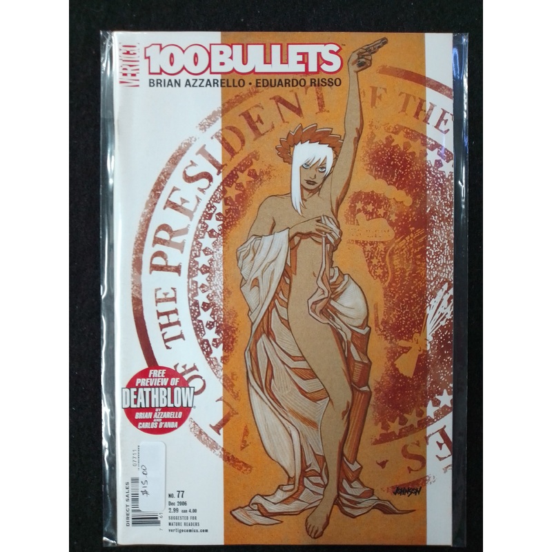100 Bullets Issue 77 – Vertigo Comics  – By Brian Azarello Comic Book – N09046