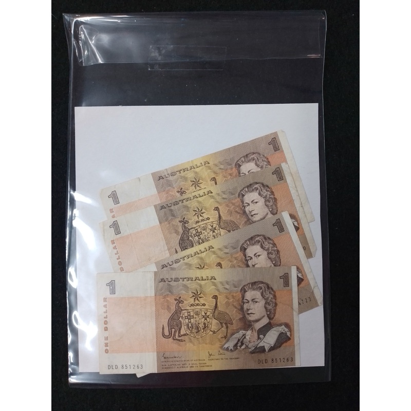 4 x Australian One Dollar Notes – N08977